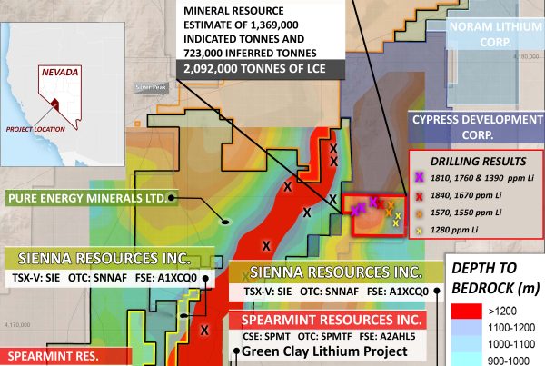 McGee Lithium Clay Deposit